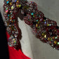girlhomeshops-Glamorous Shiny Red Crystal One Shoulder Prom Dress gh5849