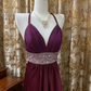Magenta Halter Sexy & Elegant Prom Gown, Evening Formal Dress gh7241