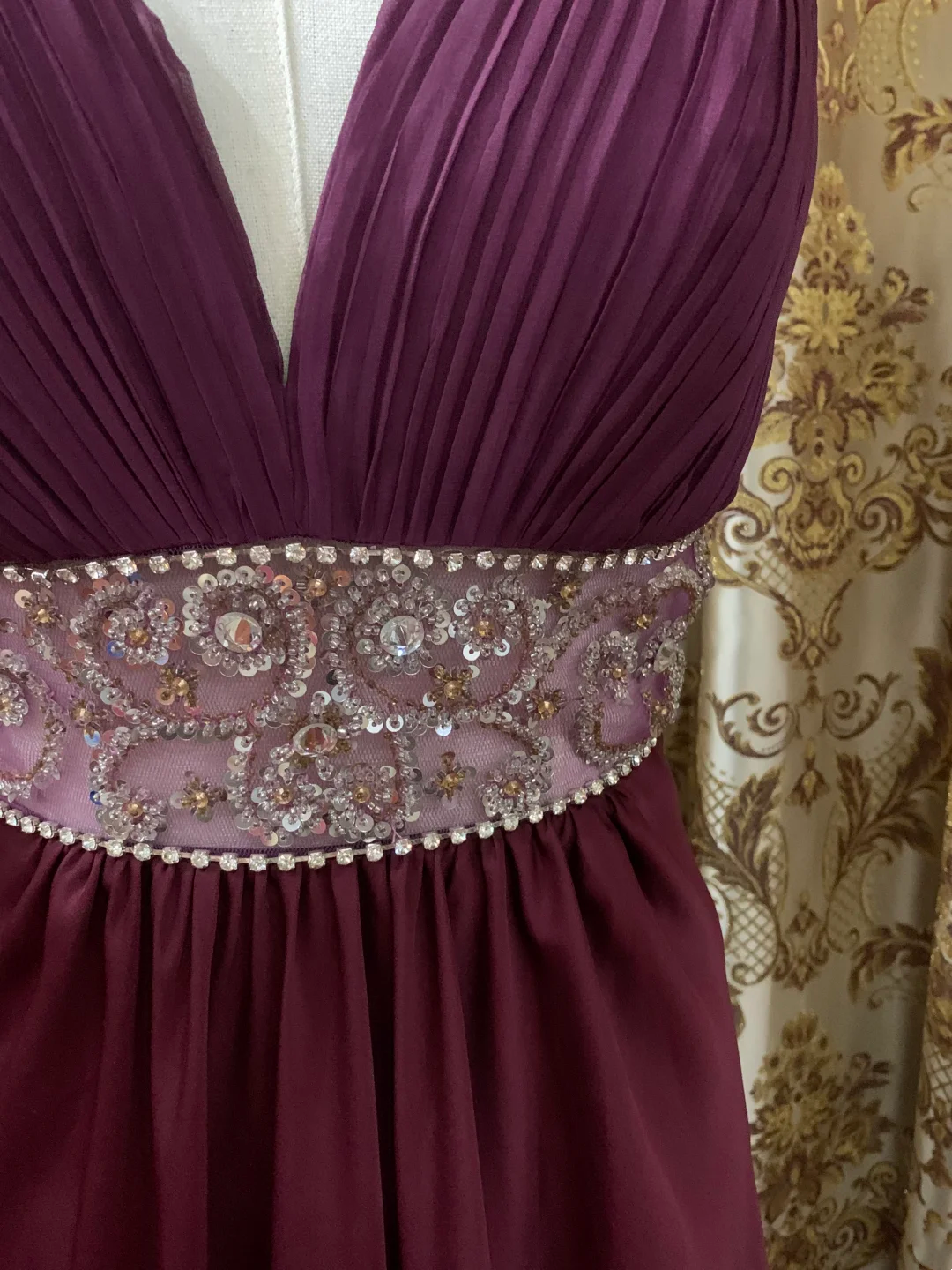 Magenta Halter Sexy & Elegant Prom Gown, Evening Formal Dress gh7241