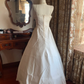 Ivory Spaghetti Strap Waist-Cinched Voluminous Skirt Prom Gown, Birthday Party Dress, Wedding Bridal Gown gh7271