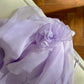 Purple romantic lace long suspender chiffon dress Holiday Dress gh6793