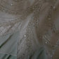 Mint Green Beaded Flowing Long Chiffon Ball Gown Birthday Party Dress Evening Dress gh4407