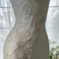Ivory White Elegant Fashion Exquisite Floral Beading Long Chiffon Ball Gown Evening Dress Party Dress gh4006
