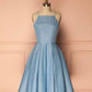 Blau/lila/rot süßes kurzes Satin-Ballkleid Homecoming-Kleid Geburtstagsparty-Kleid gh805