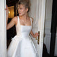 Girlhomeshops-White Fashion Bow Short Homecoming Dress Birthday Party Dress gh5400