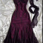 Purple exquisite elegant backless beaded long prom dress evening gown graduation dress gh2942