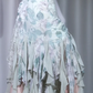 ✨Girlhomeshops-Mint Green Floral Spaghetti Strap Prom Gown with Lace Beaded Ruffle Hem gh10113