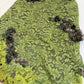 girlhomeshops-Olive Green Lace and Chiffon Paneled Sleeveless Midi Dress gh6311