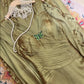 Green Vintage Elegant Butterfly Fashion Long Ruffled Satin Prom Dress Evening Gown Graduation Gown gh4258