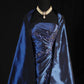 Marineblaues Vintage-Elegantes Ballkleid aus schulterfreiem, langem Satin-Ballkleid, Abendkleid, Partykleid, gh4246