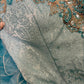 Blue gorgeous beaded long tulle organza ball gown evening dress gh4431