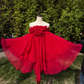 Red Stunning Fashion Vintage Elegant Delicate Floral Long Chiffon Homecoming Dress Prom Dress Evening Dress Birthday Party Dress gh4145
