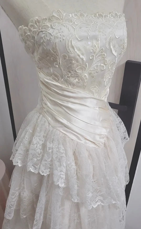 girlhomeshops--White Long Elegant Tulle Ball Gown Wedding Dress gh5565