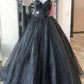 Blue/light pink/pink/black Shiny Sequins BlueTulle Sweetheart Formal Evening Dresses Long Prom Dresses gh2246