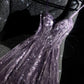 girlhomeshops--Purple gorgeous exquisite beaded long tulle prom dress ball gown romantic and dazzling girl gh5693