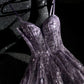 girlhomeshops--Purple gorgeous exquisite beaded long tulle prom dress ball gown romantic and dazzling girl gh5693