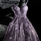 girlhomeshops--Purple gorgeous exquisite beaded long tulle prom dress ball gown romantic and dazzling girl gh5693