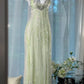✨Girlhomeshops-Beige Beaded Exquisite Gorgeous Long Chiffon Prom dress Evening Dress Party Dress gh4986