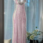✨Girlhomeshops-Beige Beaded Exquisite Gorgeous Long Chiffon Prom dress Evening Dress Party Dress gh4986