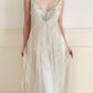Girlhomeshops-Ivory White Long Beaded Sequin Chiffon Prom Dress Evening Dress Party Dress gh5244