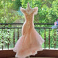 Girlhomeshops-Pink Gorgeous Elegant Shiny Long Mermaid Tulle Quinceanera Dresses Ball Gown Graduation Dress Princess gh5003