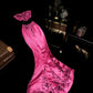 Pink floral long satin ball gown evening party dress gh4422