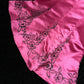 Pink floral long satin ball gown evening party dress gh4422