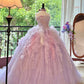 Girlhomeshops - Robe de Quinceanera rose violet, magnifique robe élégante et brillante à paillettes florales, longue en tulle, robe de bal, robe de remise de diplôme gh5001