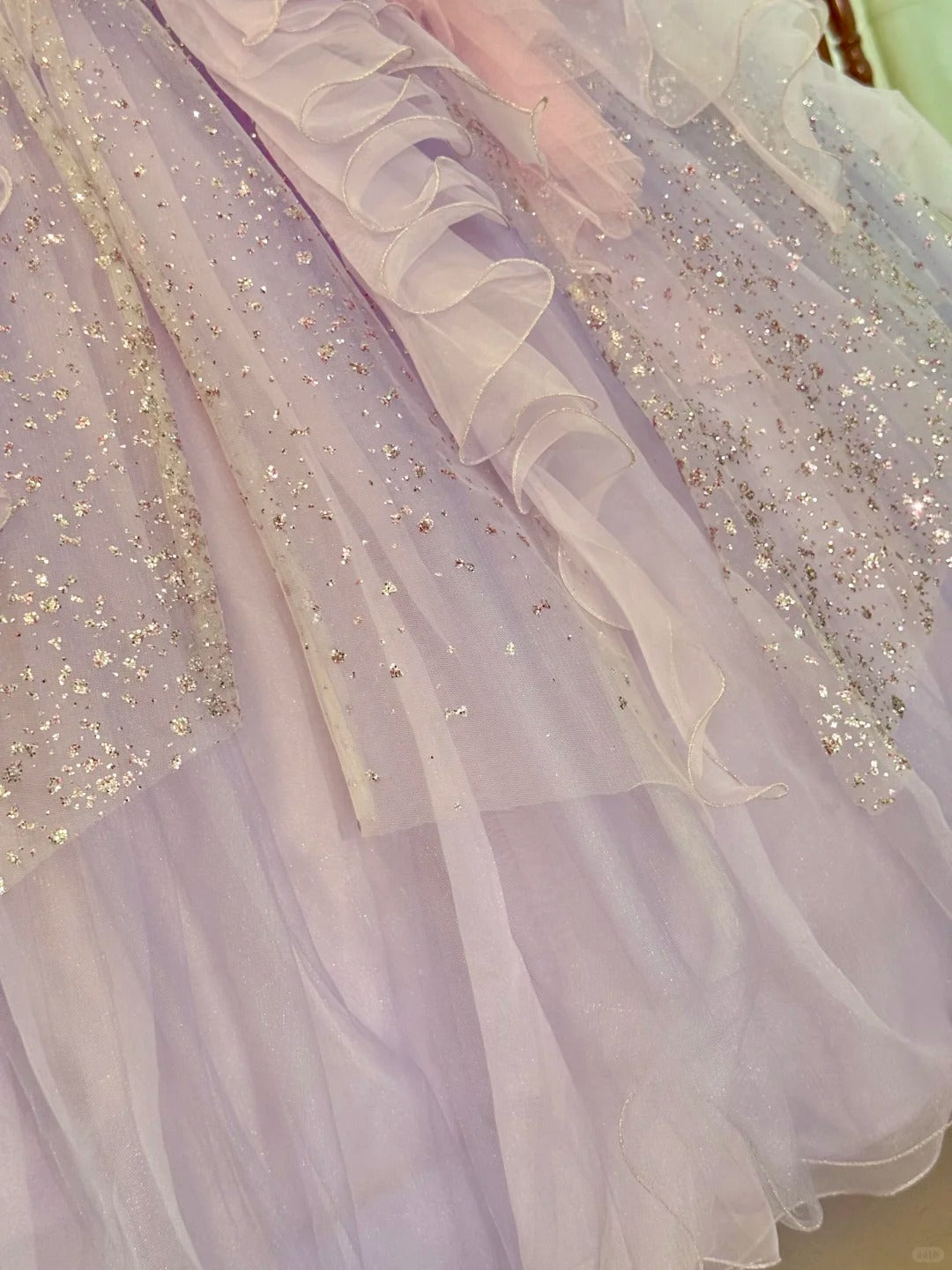 Girlhomeshops - Robe de Quinceanera rose violet, magnifique robe élégante et brillante à paillettes florales, longue en tulle, robe de bal, robe de remise de diplôme gh5001