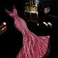 Rosa Glitzer Meerjungfrau Fischschwanz rückenfreies Dinner Ballkleid Ballkleid Abendkleid gh4362