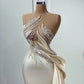 Champagne color gorgeous exquisite beading long elegant evening gown sexy formal prom dress party dress gh2177