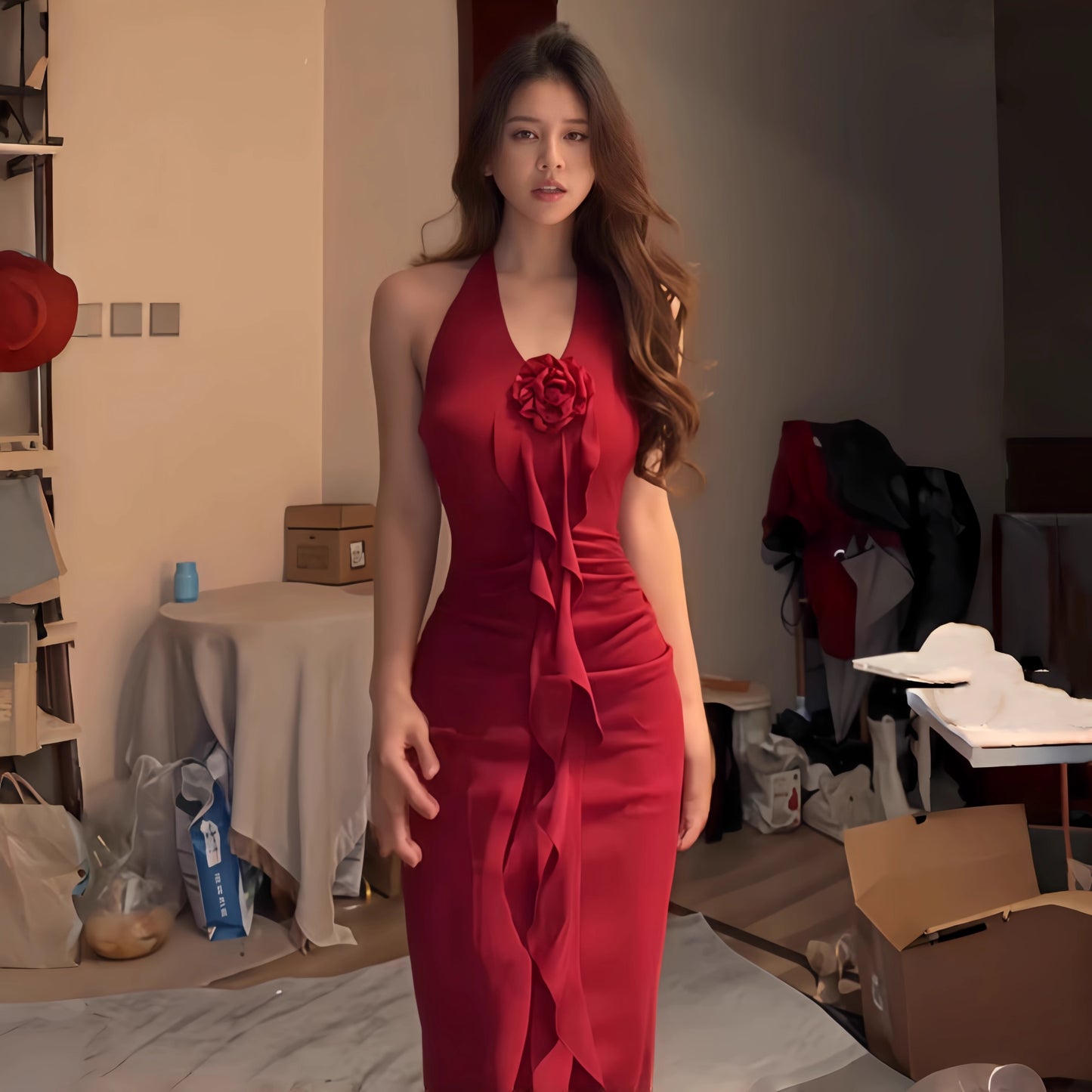 Neues Damenkleid 12078