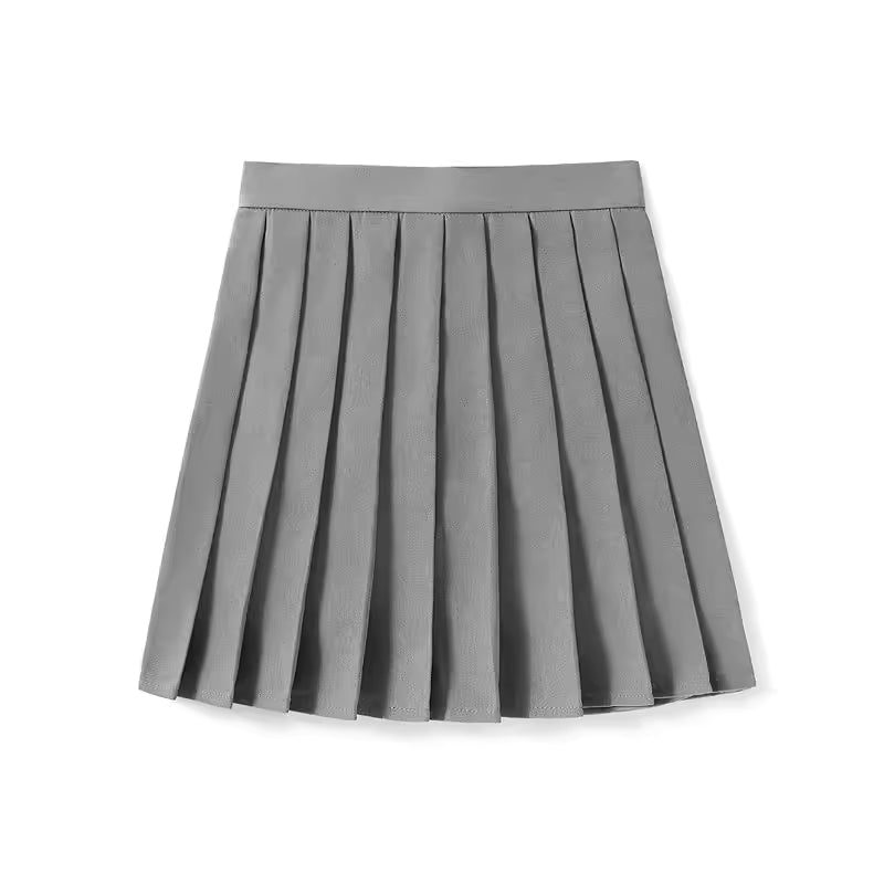 Jupe d'écolière JK, jupe plissée, jupe taille haute, uniforme scolaire, jupe femme unie 11340