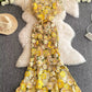 Palast-Stil schöne schwere Arbeit dreidimensionale Blumenstickerei Stickerei Urlaub am Meer Kleid Morgenmantel weibliche Braut High-End 11286