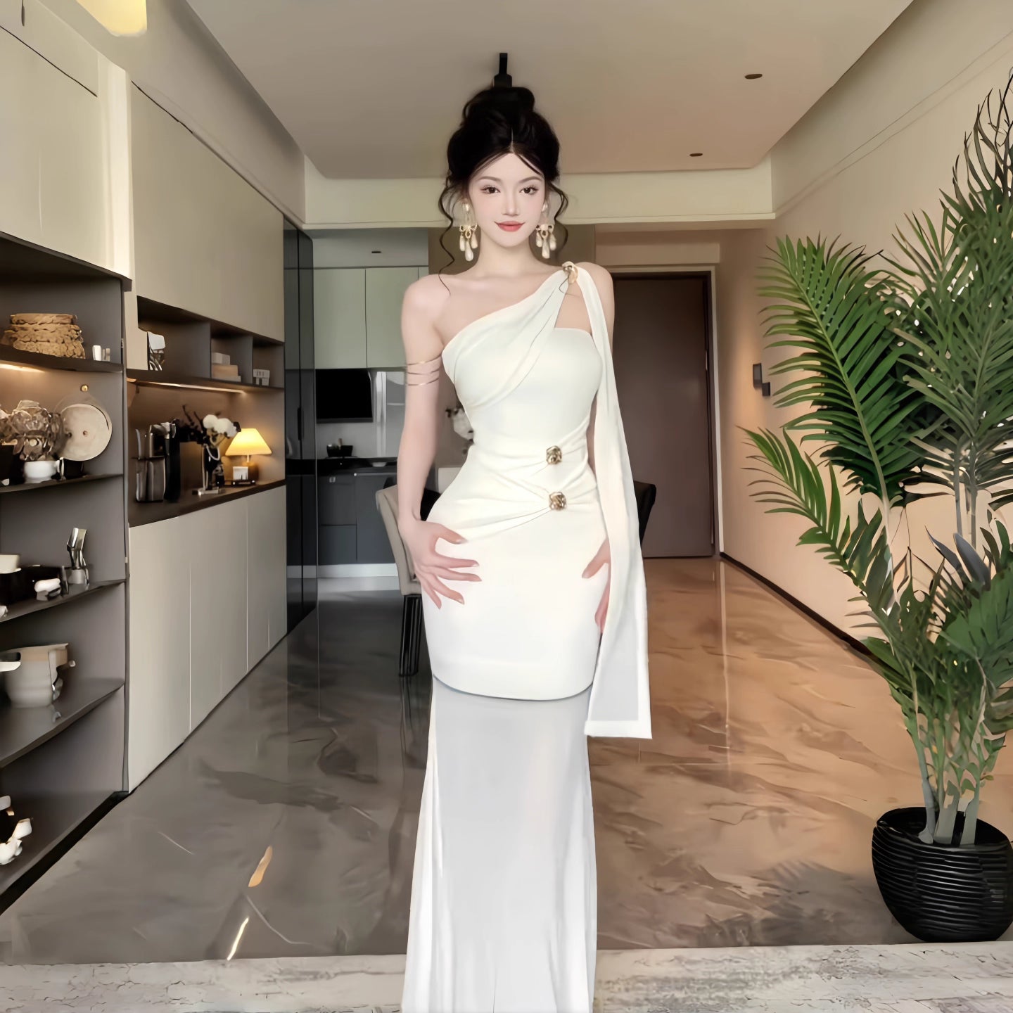 Neues Damenkleid 12071
