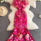 Palast-Stil schöne schwere Arbeit dreidimensionale Blumenstickerei Stickerei Urlaub am Meer Kleid Morgenmantel weibliche Braut High-End 11286