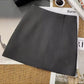 A-line winter skirt, flattering for petite women, thick and stylish, plus size   11292