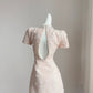 Rosa Retro-Heimkehrkleid im Chanel-Stil für Damen, Sommer, kurzes, zierliches High-End-Kleid 11290
