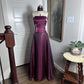 Lila Elegante Vintage Mode Lange Tüll Ballkleid Abendkleid Partykleid gh3585