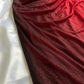 Robe de soirée élégante bordeaux brillante à bretelles en tulle longue robe de bal robe de fête d'anniversaire gh3900