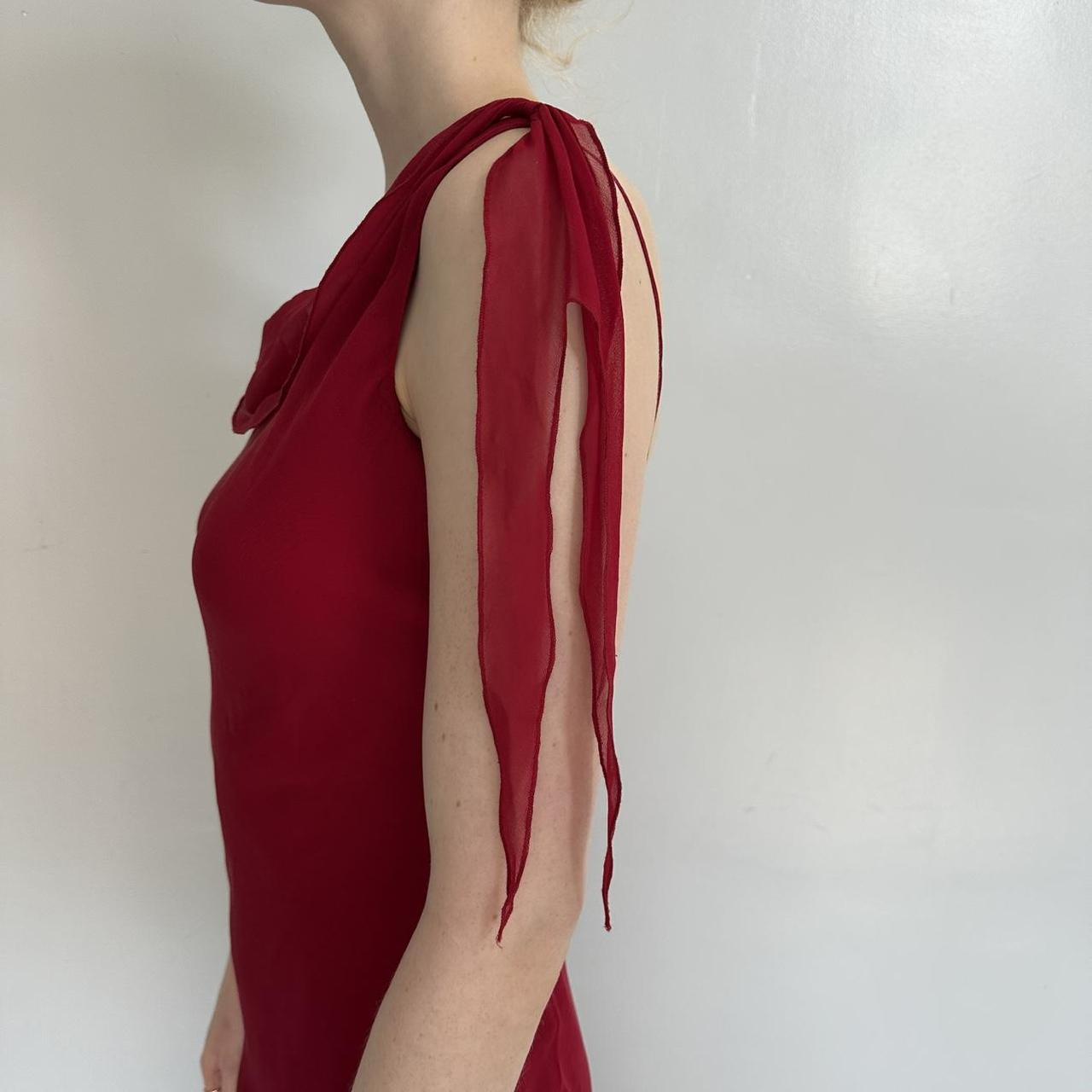 Rot mode elegante lange chiffon formale prom kleid abendkleid partykleid gh4904