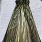 Gold Vintage Fashion Square Neck High Waist Exquisite Floral Beaded Long Short Sleeve Tulle Satin Fairy Regency Ball Gown Prom Dress Evening Dress Birthday Party Dress gh3961
