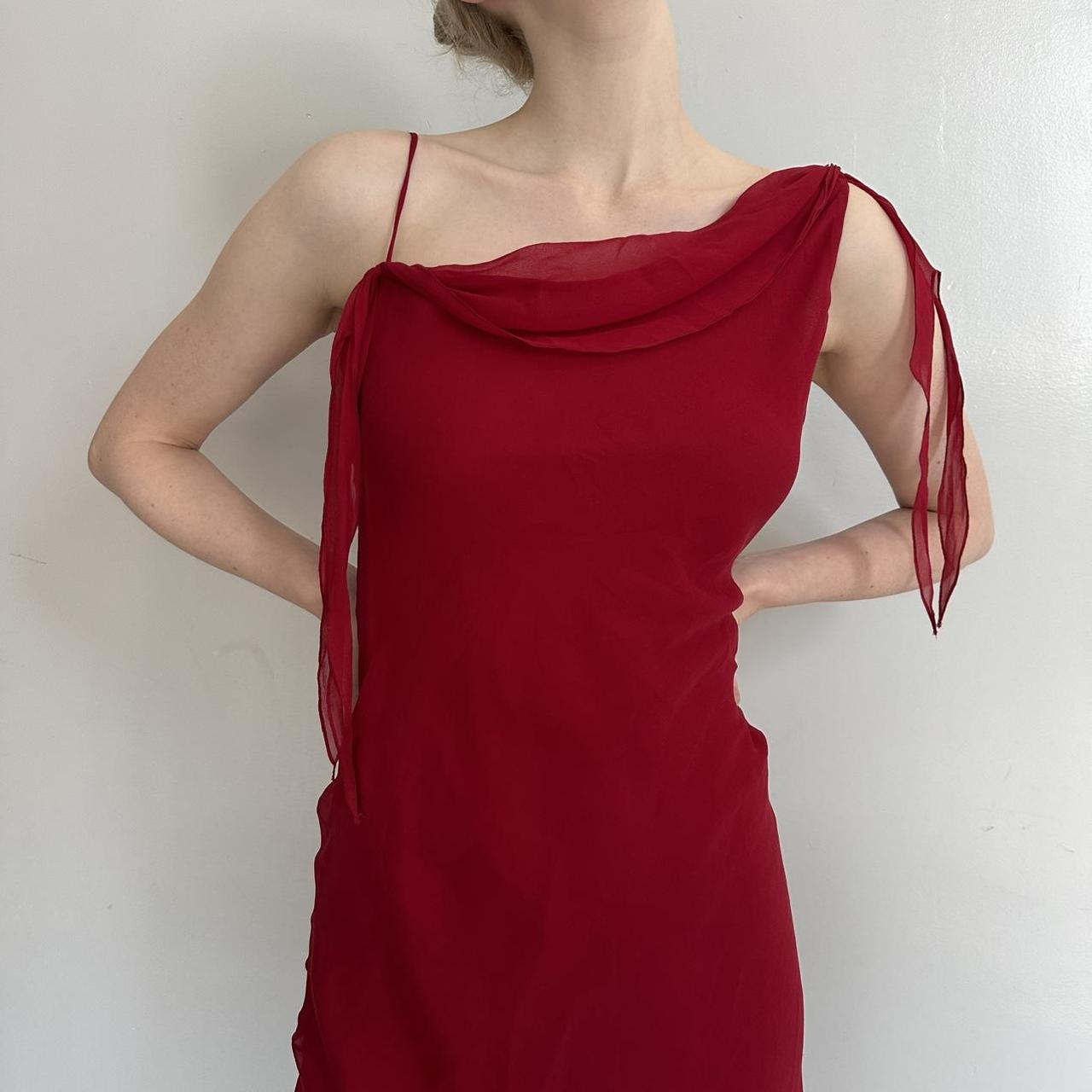 Rot mode elegante lange chiffon formale prom kleid abendkleid partykleid gh4904