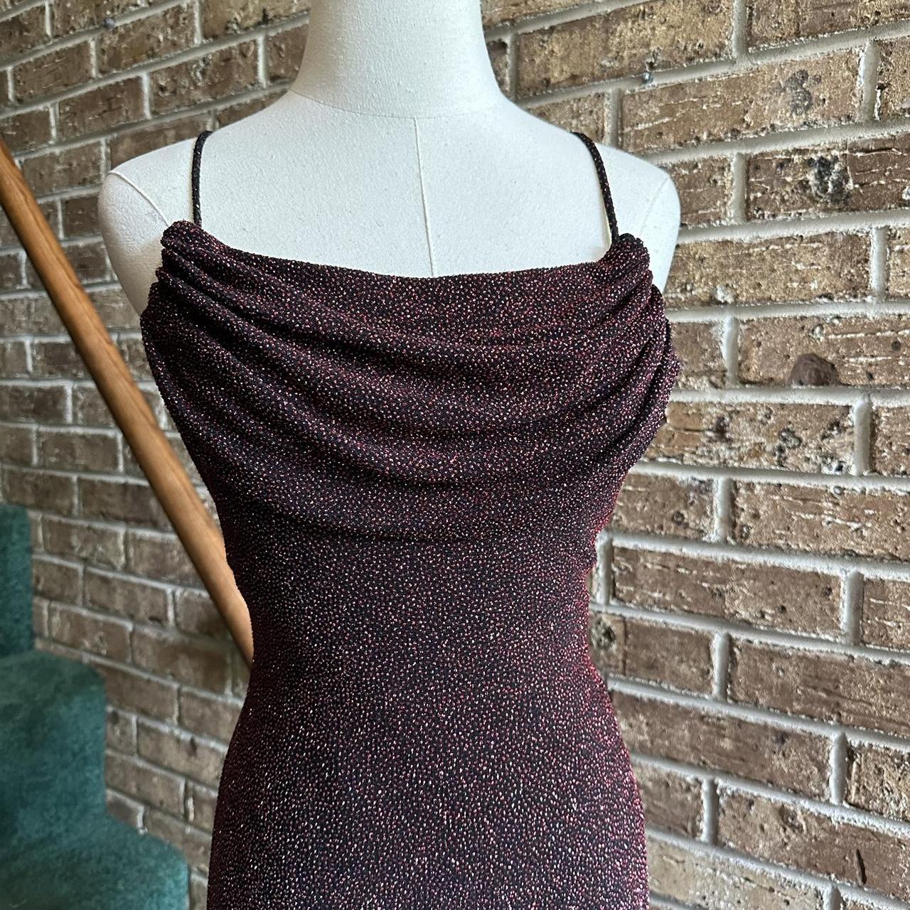 Robe de soirée longue à paillettes, style rétro, bordeaux, noir, brillante, élégante, bretelles spaghetti, robe de bal, robe d'anniversaire, robe de bal, gh3955