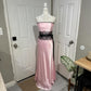Pink/Green Lace Long Satin Prom Dress Evening Dress Graduation Dress gh4566
