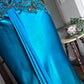 Robe de soirée bleue rétro à col en V, élégante, exquise, perlée, florale, longue, sexy, fine, bretelles spaghetti, robe de bal, robe de soirée, robe de bal gh3680