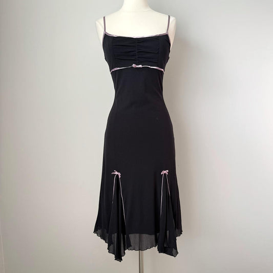Black Vintage Elegant Pink Lace Spaghetti Strap Short/Long Women Chiffon Homecoming Dress Prom Dress Evening Dress Party Dress gh4127
