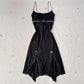 Black Vintage Elegant Pink Lace Spaghetti Strap Short/Long Women Chiffon Homecoming Dress Prom Dress Evening Dress Party Dress gh4127