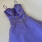 Girlhomeshops - Robe de bal longue en tulle violet, exquise et perlée, robe de remise de diplôme gh5644