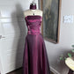 Lila Elegante Vintage Mode Lange Tüll Ballkleid Abendkleid Partykleid gh3585